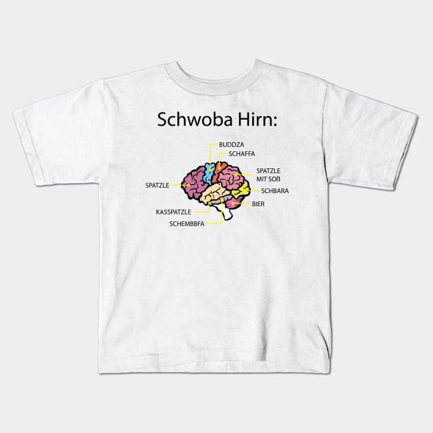 Lustig Schwäbisch Lustiger Spruch Schwaben Geschenk Idee Kids T-Shirt by TellingTales